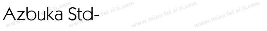 Azbuka Std字体转换